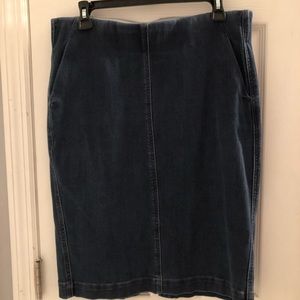 Loft Denim Pencil Skirt